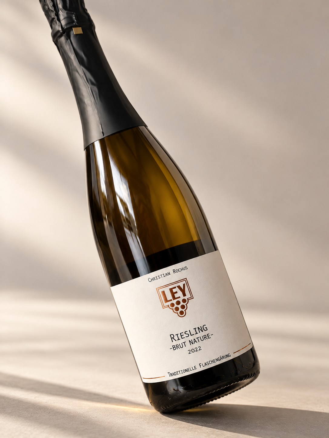 Flasche Riesling Sekt brut nature 2022