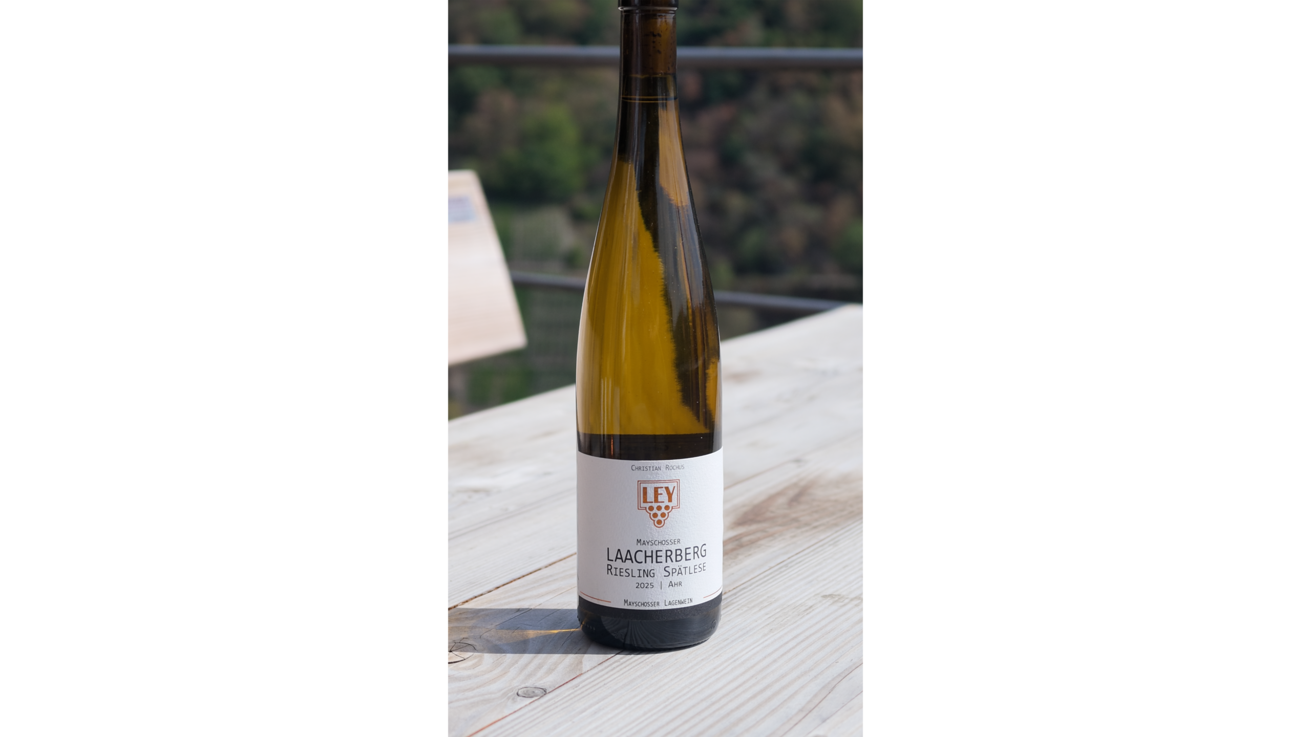 Laacherberg Riesling Spätlese, Detailansicht